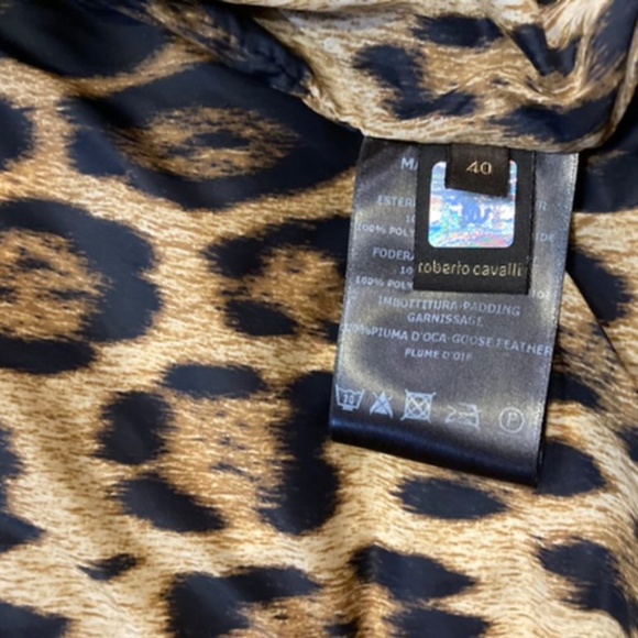 Roberto Cavalli Brown Down Puffer Jacket - Size XS-S - Picture 6 of 10